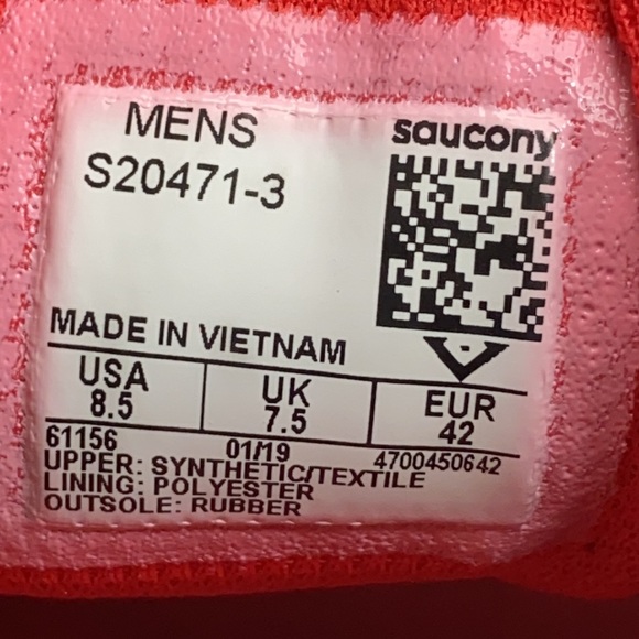 Saucony Cohesion 12 Silver/Black Running Shoes S20471-3 Men's Size 8.5 - Picture 12 of 13